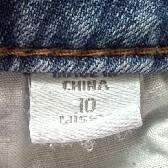 J. Jill Tried & True Fit Zip Fly Mid-rise Cropped Denim Jeans Blue Size 10 - Picture 8 of 9